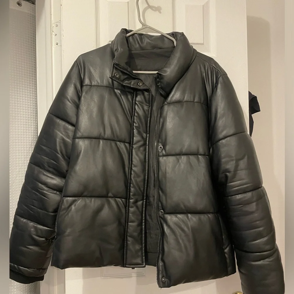 Marc New York Leather Puffer - Picture 1 of 9